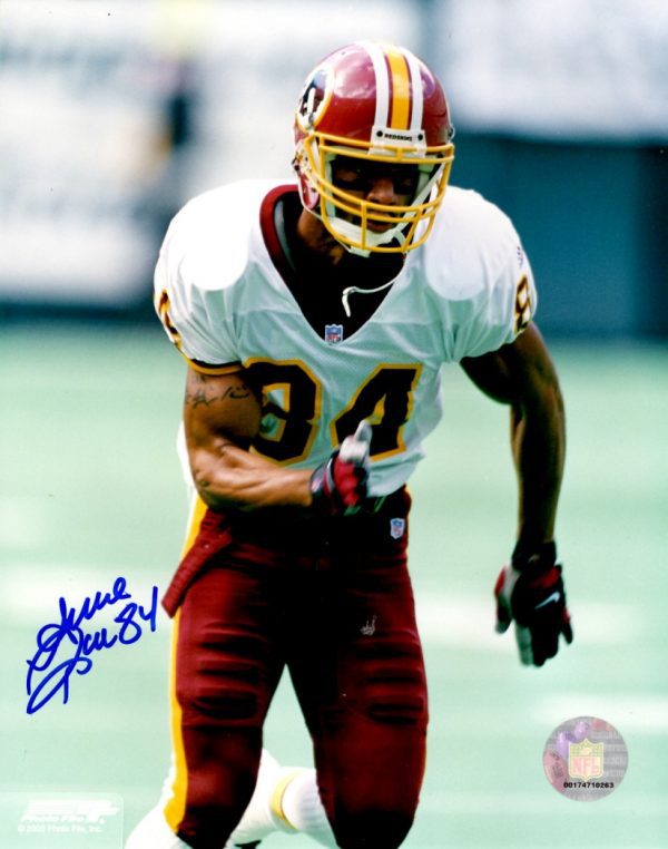 Autographed ANDRE REED 8x10 Washington Redskins Photo