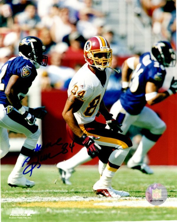 Autographed ANDRE REED 8x10 Washington Redskins Photo