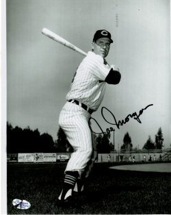 AUTOGRAPHED JOE MORGAN 8X10 Cleveland Indians Photo