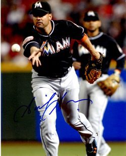 AUTOGRAPHED GABY SANCHEZ 8X10 Miami Marlins Photo