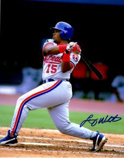 AUTOGRAPHED LENNY WEBSTER 8X10 Montreal Expos Photo