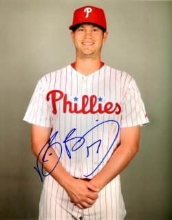 AUTOGRAPHED REID BRIGNAC 8X10 Philadelphia Phillies Photo