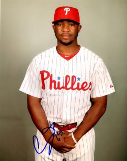 AUTOGRAPHED LEANDRO CASTRO 8X10 Philadelphia Phillies Photo