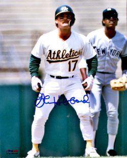 AUTOGRAPHED GLENN HUBBARD 8X10 Oakland A's Photo