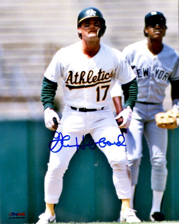 AUTOGRAPHED GLENN HUBBARD 8X10 Oakland A's Photo