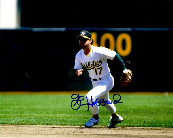 AUTOGRAPHED GLENN HUBBARD  8X10  A's Photo