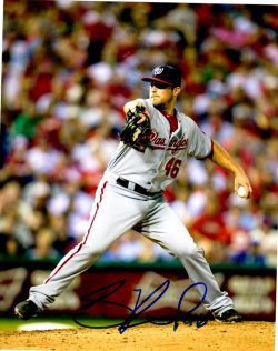 Autographed IAN KROL 8X10 Washington Nationals Photo