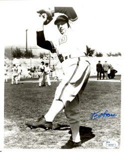 Autographed TED LYONS 8X10 photo JSA