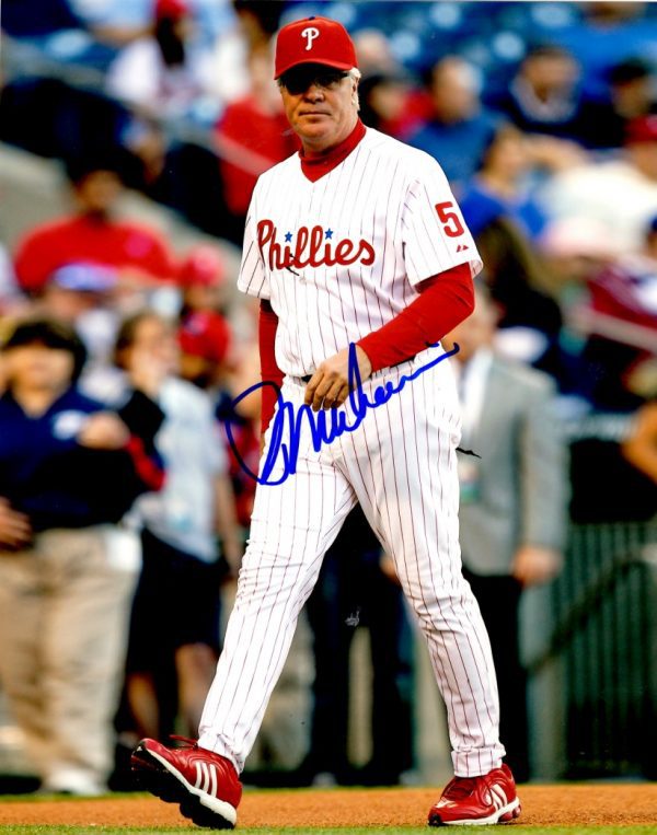 AUTOGRAPHED PETE MACKANIN 8X10 Philadelphia Phillies Photo