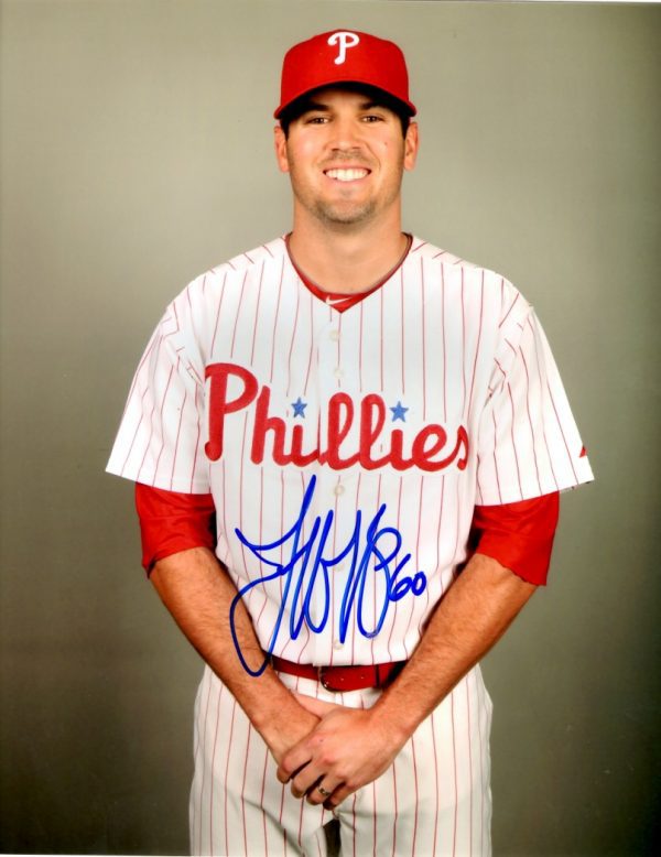 AUTOGRAPHED JEFF MANSHIP 8X10 Philadelphia Phillies Photo