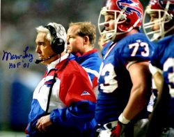 Autographed MARV LEVY HOF 8X10 Buffalo Bills Photo