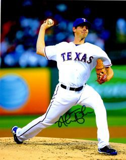 AUTOGRAPHED NICK TEPESCH 8X10 Texas Rangers Photo