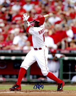 AUTOGRAPHED DERRICK ROBINSON 8X10 photo  Cincinnati Reds