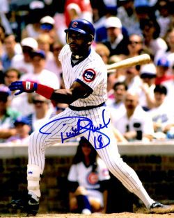 AUTOGRAPHED DWIGHT SMITH 8X10 Chicago Cubs Photo