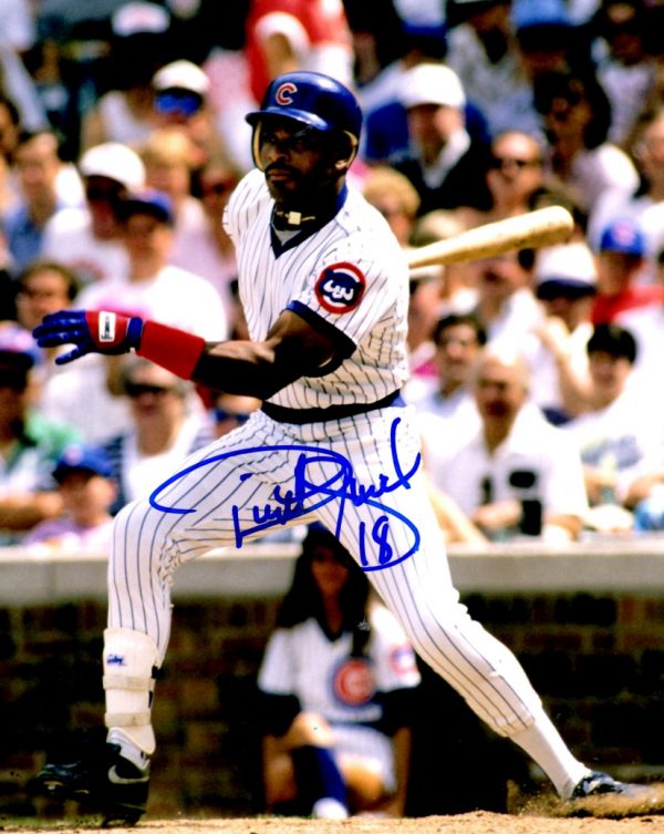 AUTOGRAPHED DWIGHT SMITH 8X10 Chicago Cubs Photo