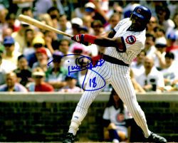 AUTOGRAPHED DWIGHT SMITH 8X10 Chicago Cubs Photo