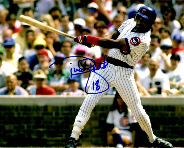 AUTOGRAPHED DWIGHT SMITH 8X10 Chicago Cubs Photo