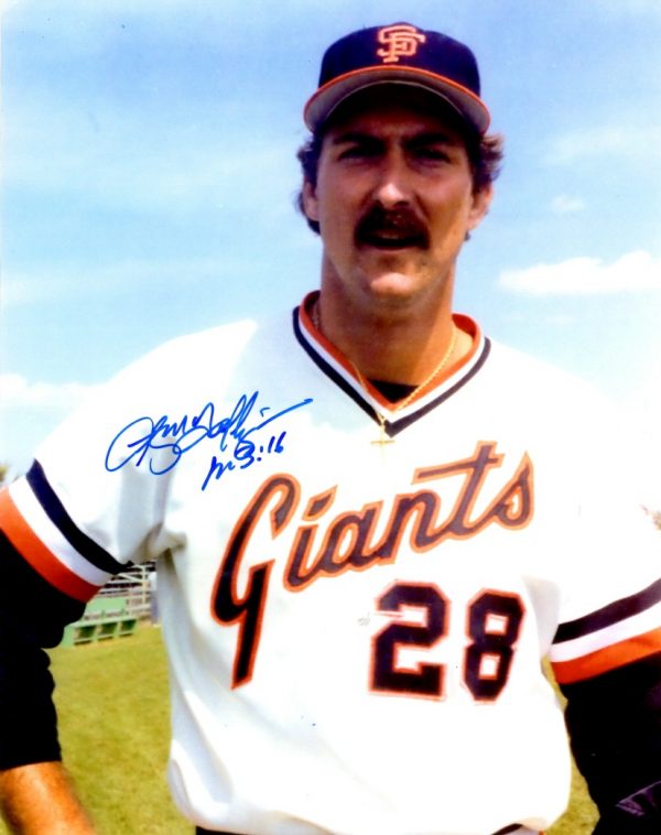 AUTOGRAPHED ANDY MCGAFFIGAN 8X10 San Francisco Giants Photo