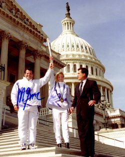Autographed MIKE ERUZIONE 8x10 Photo - Gold Medal Winner