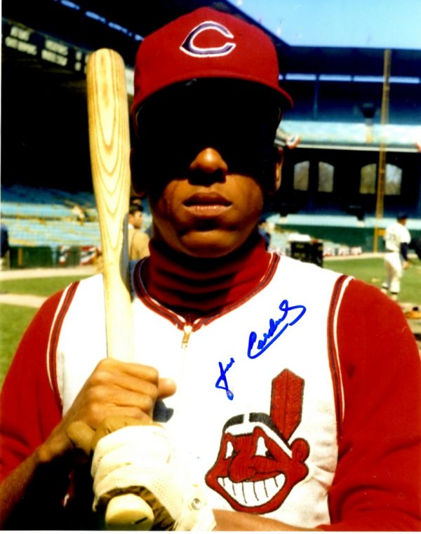 AUTOGRAPHED JOSE CARDENAL 8X10 Cleveland Indians Photo