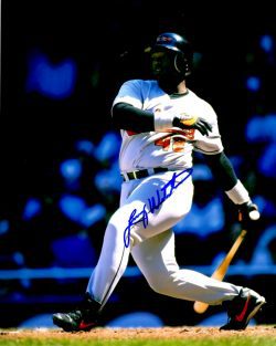 AUTOGRAPHED LENNY WEBSTER 8X10 Baltimore Orioles Photo