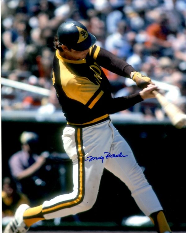 AUTOGRAPHED DOUG RADER 8X10 San Diego Padres photo