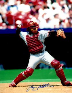 AUTOGRAPHED LENNY WEBSTER 8x10 Philadelphia Phillies Photo