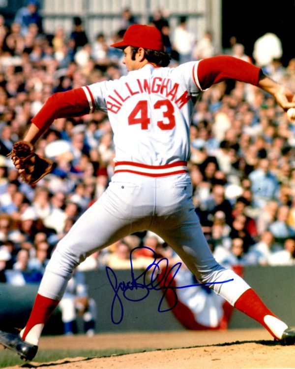 AUTOGRAPHED JACK BILLINGHAM 8X10 Cincinnati Reds photo