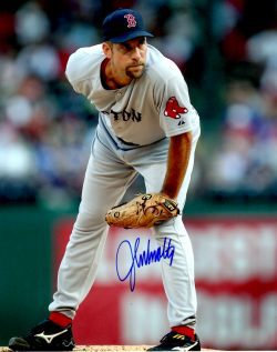 AUTOGRAPHED JOHN SMOLTZ 8X10  Boston Red Sox photo