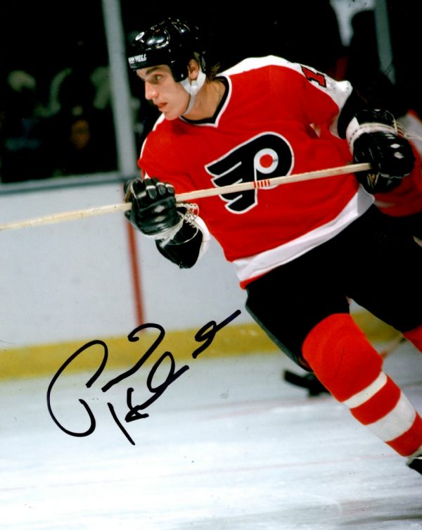 Autographed PAUL HOLMGREN 8X10 photo - Philadelphia Flyers