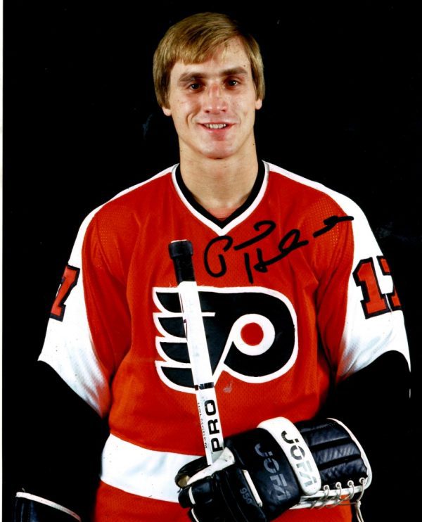 Autographed PAUL HOLMGREN 8X10 photo - Philadelphia Flyers