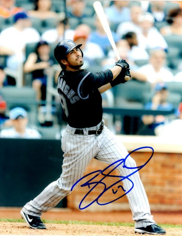 AUTOGRAPHED RYAN SPILBORGHS 8X10 Colorado Rockies Photo
