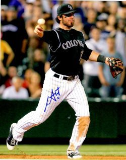 AUTOGRAPHED IAN STEWART 8X10 Colorado Rockies Photo