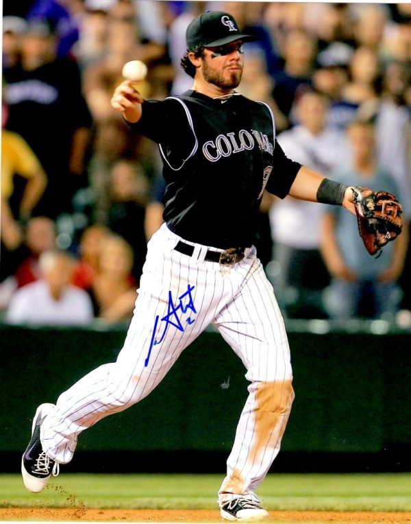 AUTOGRAPHED IAN STEWART 8X10 Colorado Rockies Photo