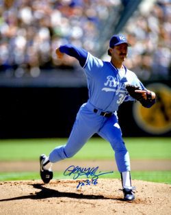 AUTOGRAPHED ANDY MCGAFFIGAN 8X10 photo KC Royals