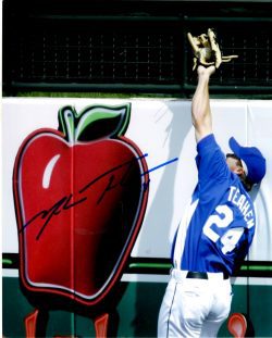 AUTOGRAPHED MARK TEAHEN 8X10 photo KC Royals