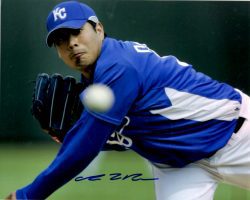 AUTOGRAPHED JORGE DE LA ROSA 8X10 photo KC Royals