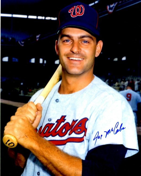AUTOGRAPHED JOE MCCABE 8X10 Washington Senators Photo
