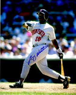 AUTOGRAPHED LENNY WEBSTER 8X10 Minnesota Twins photo