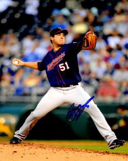 AUTOGRAPHED ANTHONY SWARZAK 8X10 Minnesota Twins photo