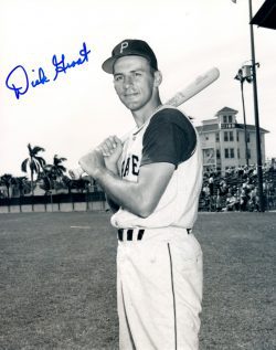 Autographed DICK GROAT 8X10 Photo Pittsburgh Pirates