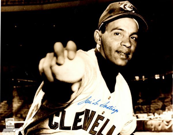 AUTOGRAPHED JOSE SANTIAGO 8X10 Cleveland Indians Photo