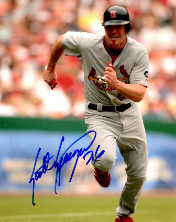 AUTOGRAPHED SCOTT SPIEZIO 8X10 St. Louis Cardinals photo