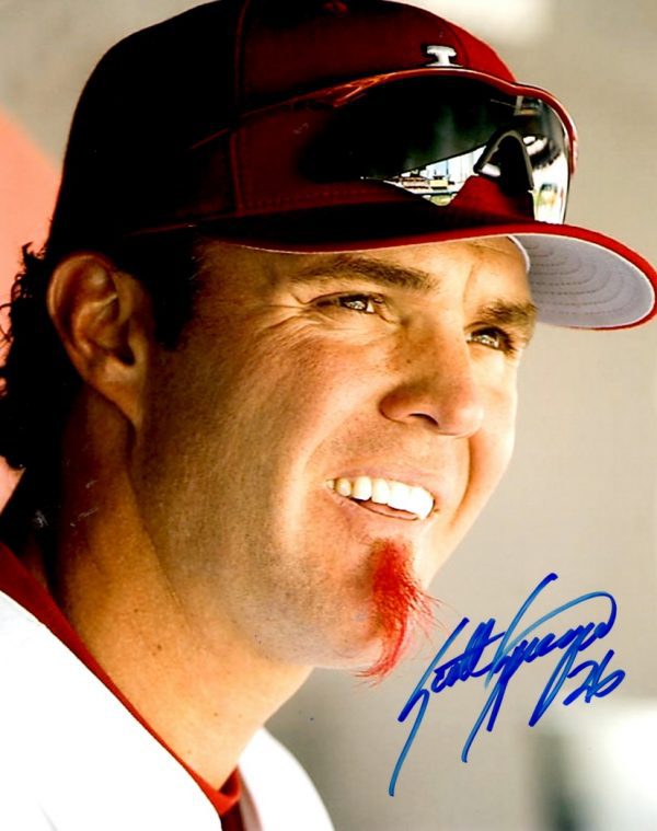 AUTOGRAPHED SCOTT SPIEZIO 8X10 St. Louis Cardinals photo