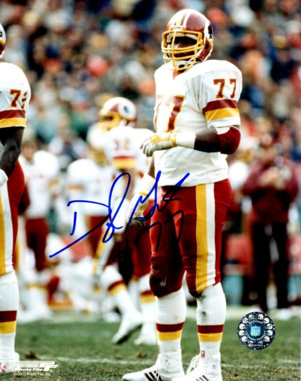 Autographed DARRYL GRANT 8x10 Washington Redskins Photo