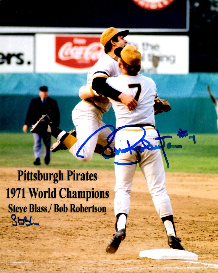 AUTOGRAPHED STEVE BLASS 1971 WS Champs 8x10 Pittsburgh Pirates Photo -  Main Line Autographs