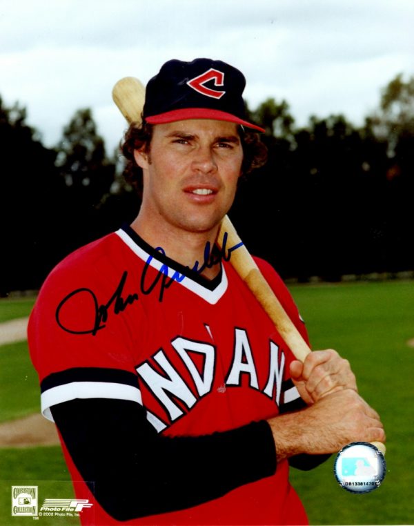 AUTOGRAPHED JOHN GRUBB 8X10 Cleveland Indians Photo