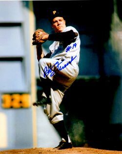 Autographed BOB FRIEND 8X10  Pittsburgh Pirates photo