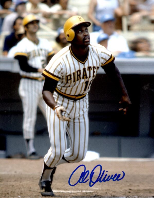 Autographed AL OLIVER 8X10 Photo Pittsburgh Pirates