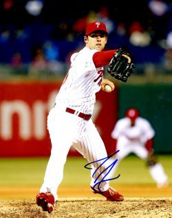 AUTOGRAPHED JOE SAVERY 8X10 Philadelphia Phillies Photo